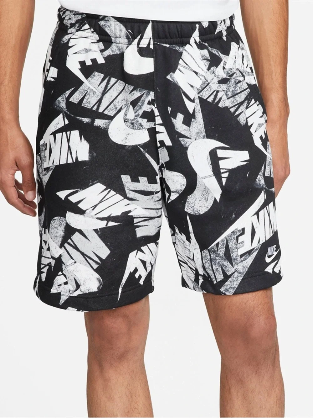 Nike Sportswear Printed Fleece Shorts Size Medium Mens - Picture 3 of 6